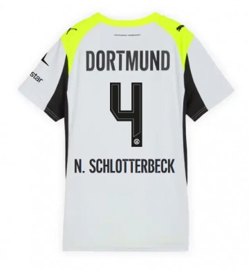 Lacne Ženy Futbalové dres Borussia Dortmund Nico Schlotterbeck #4 2025-26 Krátky Rukáv - Preč